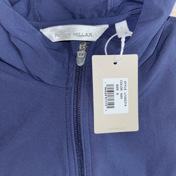 Peter Millar Women's Navy Jameson Flex Adapt Full-Zip Hooded Vest Small NWT - Picture 7 of 7